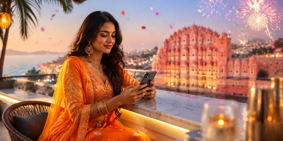 Indian player registering on mobile casino app